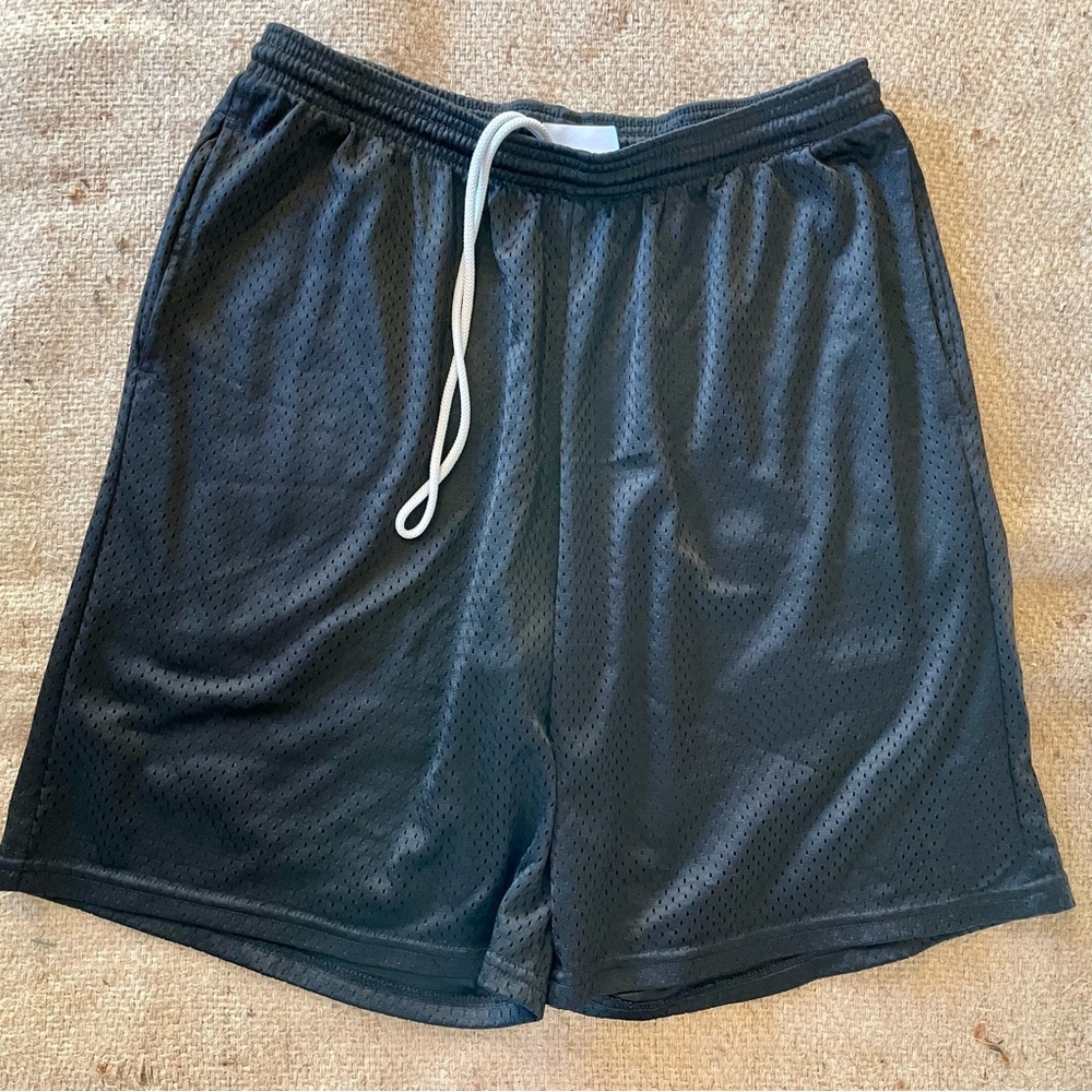 Hanes Black Mesh Shorts
